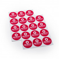 Etiketten auf Bogen Etiketten auf Bogen