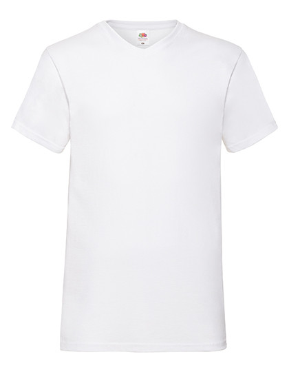Valueweight V-Neck T individuell bedruckt White