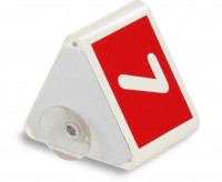 Leitzahlträger rot mit Saugnapf1-25 Leitzahlträger rot mit Saugnapf1-25