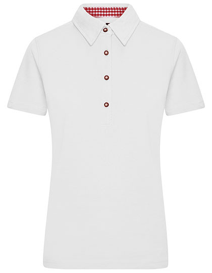 Ladies Traditional Polo individuell bedruckt White
