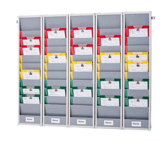 Flexoboard Einstecktafel nach Kanban-Prinzip5er Board