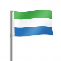 SierraLeone Fahne im Querformat kaufen SierraLeone Fahne im Querformat kaufen