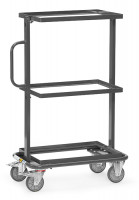 Fetra ESD-Beistellwagen offener Rahmen Ladefläche 600 x 400 mm bis 200 kg Fetra ESD-Beistellwagen offener Rahmen Ladefläche 600 x 400 mm bis 200 kg