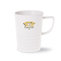 Diamond Tasse aus Porzellan weiß