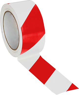 Bodenmarkierungsband Premium 2-farbig rot-weiß