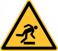 Warnschild Stolpergefahr Aluminium10 cm Warnschild Stolpergefahr Aluminium10 cm