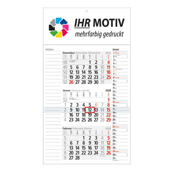 3-Monats Kalender