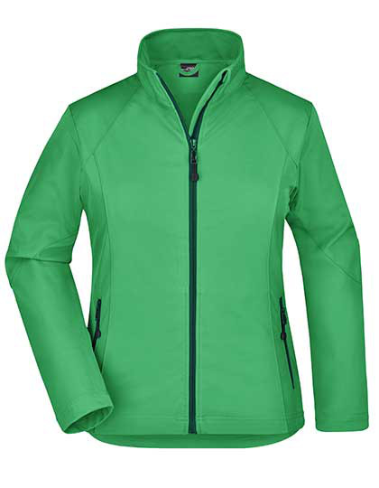 Ladies Softshell Jacket individuell bestickt Green