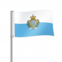 SanMarino Fahne im Querformat kaufen SanMarino Fahne im Querformat kaufen