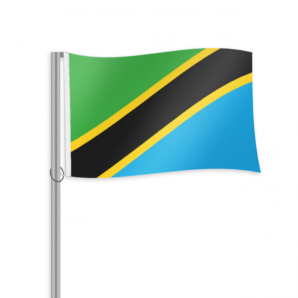 Tansania Fahne im Querformat kaufen