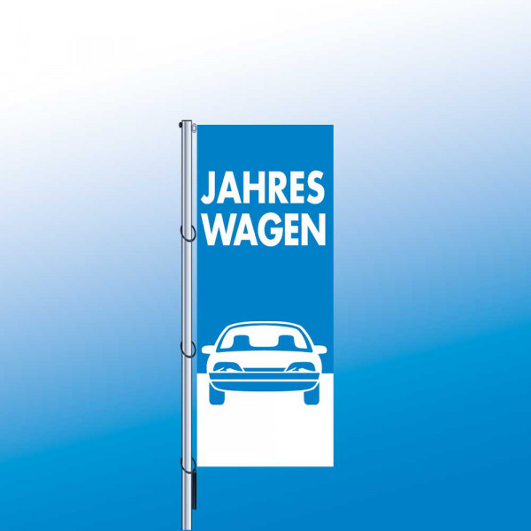 Fahnen 120 x 300 cm, blau