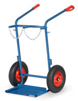 Fetra Stahlflaschenkarre Lufträder 400x100 mm für 2 Stahlflaschen bis 50 Liter Fetra Stahlflaschenkarre Lufträder 400x100 mm für 2 Stahlflaschen bis 50 Liter