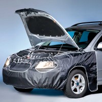 KFZ-Frontschoner Rad-und Scheinwerferausschnitt, Klett für variable Breiten KFZ-Frontschoner Rad-und Scheinwerferausschnitt, Klett für variable Breiten