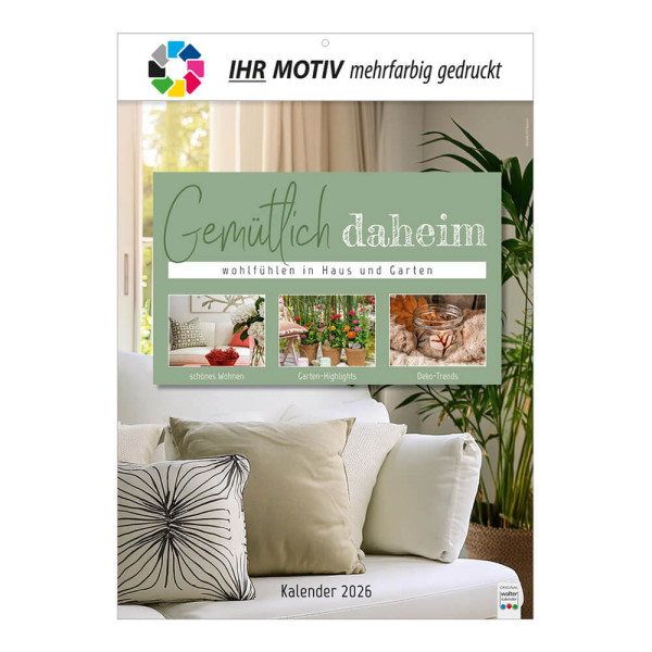 Bildkalender Gemütlich daheim Deckblatt