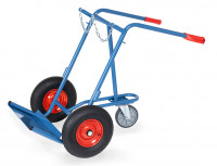 Fetra Stahlflaschenkarre Lufträder 400x100 mm für 2 Stahlflaschen bis 50 Liter mit Lenkrolle Fetra Stahlflaschenkarre Lufträder 400x100 mm für 2 Stahlflaschen bis 50 Liter mit Lenkrolle