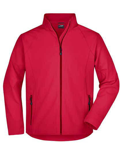 Men's Softshell Jacket individuell bestickt Red
