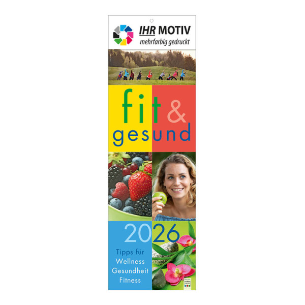 Streifenkalender fit und gesund Deckblatt
