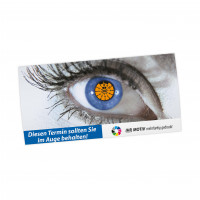 Maxi-Postkarte HU/AU-Erinnerung, Motiv Auge Maxi-Postkarte HU/AU-Erinnerung, Motiv Auge