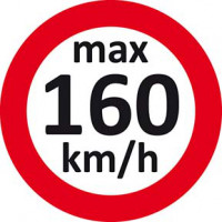 Geschwindigkeitsaufkleber160 km/h Geschwindigkeitsaufkleber160 km/h