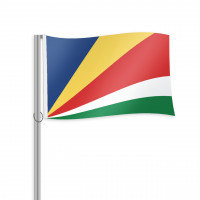 Seychellen Fahne im Querformat kaufen Seychellen Fahne im Querformat kaufen