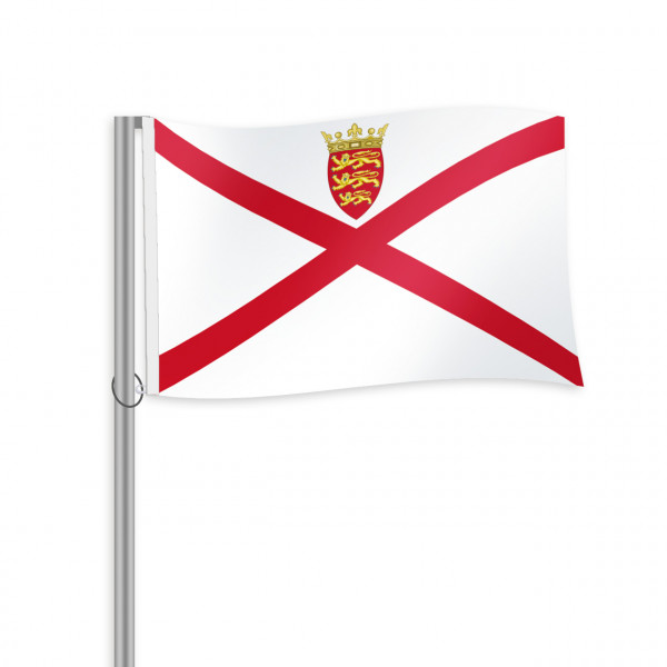 Jersey Fahne im Querformat kaufen