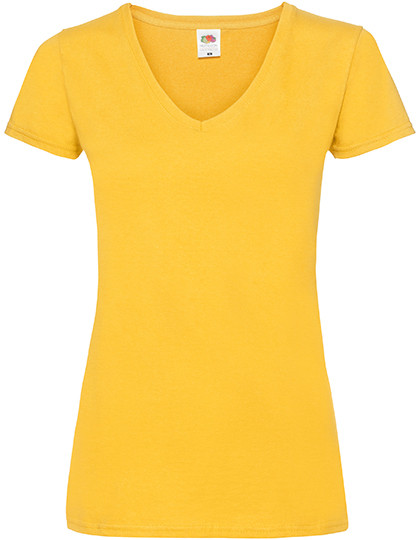 Ladies Valueweight V Neck T individuell bedruckt Sunflower