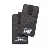 Handy-Geldbörse aus Filz/Kunstleder Handy-Geldbörse aus Filz/Kunstleder