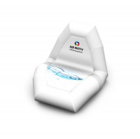 Aufblasbarer Sessel vollflächig bedruckbar Aufblasbarer Sessel vollflächig bedruckbar