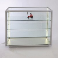 Thekenvitrine, 2 Türen, 2 Fachböden mit LED-Streifenbeleuchtung Thekenvitrine, 2 Türen, 2 Fachböden mit LED-Streifenbeleuchtung