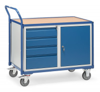 Fetra Tischwagen Ladefläche 1000 x 600 mm 1 Schrank 4 Schubladen Fetra Tischwagen Ladefläche 1000 x 600 mm 1 Schrank 4 Schubladen