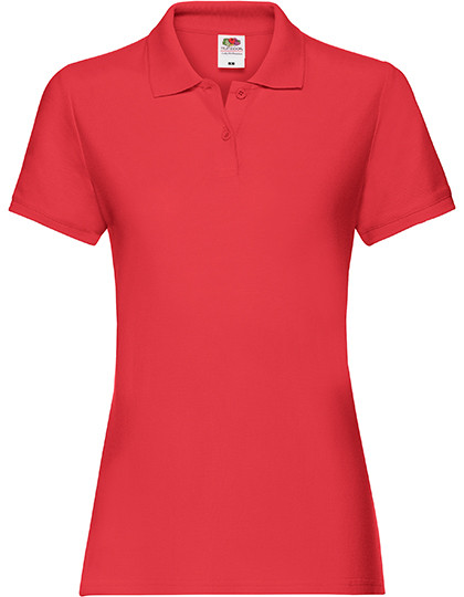Ladies Premium Polo individuell bedruckt Red