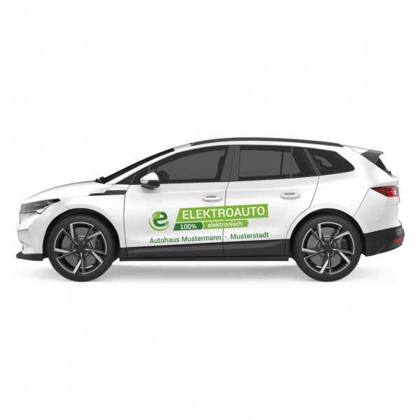 Autobeschriftung Thema: E-Auto Motiv: Elektroauto
