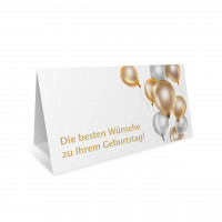 Geburtstags-Klappkarte, Motiv Ballons Geburtstags-Klappkarte, Motiv Ballons