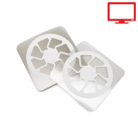 Aufkleber statisch haftend aus Adhaesionsfolie Aufkleber statisch haftend aus Adhaesionsfolie