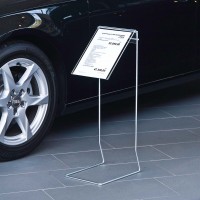 Info-Präsenter mit Acryl-Preisblatthalter DIN A4 Info-Präsenter mit Acryl-Preisblatthalter DIN A4