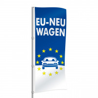 Fahnen 150 x 400 cm, blau Fahnen 150 x 400 cm, blau