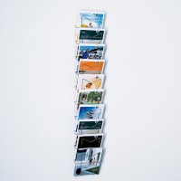 Wandprospekthalter für 10 x DIN A4 Wandprospekthalter für 10 x DIN A4