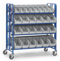 Fetra Montagewagen Ladefläche 1280 x 2x315 mm 4 Böden mit Kästen Fetra Montagewagen Ladefläche 1280 x 2x315 mm 4 Böden mit Kästen