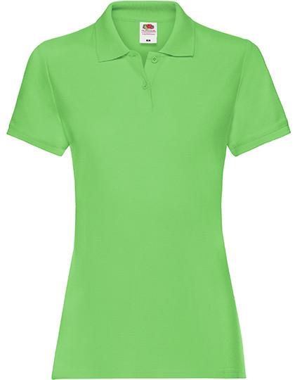 Ladies Premium Polo individuell bedruckt Lime