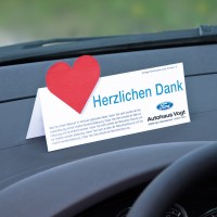 Armaturenbrett-Aufsteller, Stanzung Herz Armaturenbrett-Aufsteller, Stanzung Herz