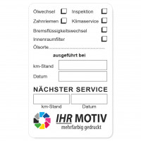 Service-Aufkleber aus PVC-Folie, Größe: 50 x 80 mm, Motiv Services Service-Aufkleber aus PVC-Folie, Größe: 50 x 80 mm, Motiv Services