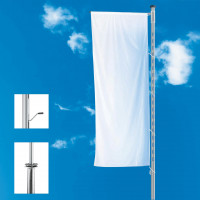Fahnenmast 7 Meter mit Ausleger und LED-Lichtmodul Fahnenmast 7 Meter mit Ausleger und LED-Lichtmodul
