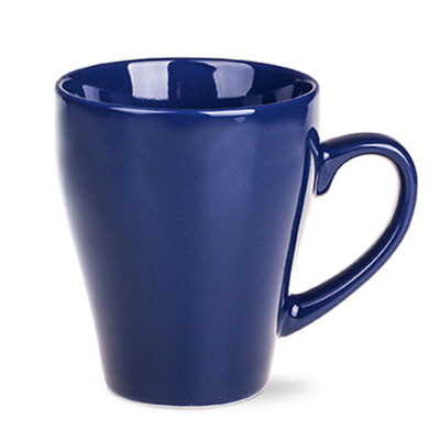 Round Tasse aus Keramik dunkelblau