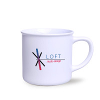 Loft Pure Tasse aus Keramik weiß/weiß Loft Pure Tasse aus Keramik weiß/weiß