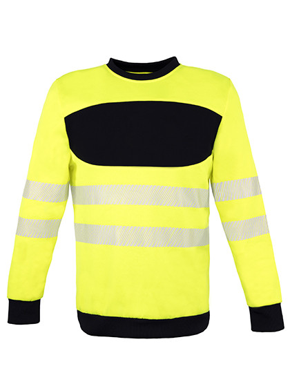 EOS Hi-Vis Workwear Sweatshirt  individuell bedruckt Signal Yellow