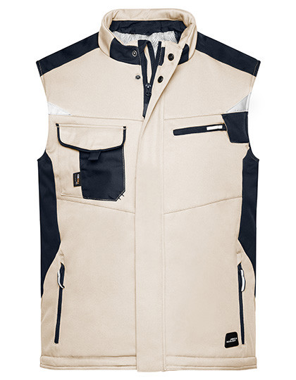 Craftsmen Softshell Vest Strong individuell bestickt Stone