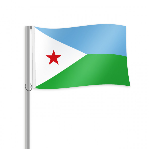 Dschibuti Fahne im Querformat kaufen