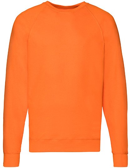 Lightweight Raglan Sweat individuell bedruckt Orange