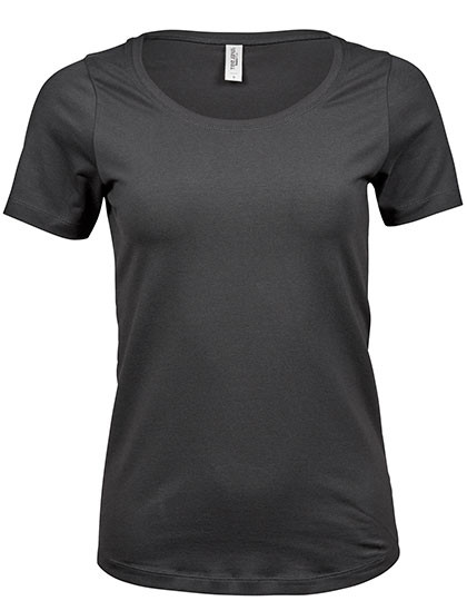 Women's Stretch Tee individuell bedruckt Dark Grey