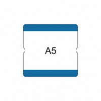 Bodenbeschriftungstasche A5 offen blau Bodenbeschriftungstasche A5 offen blau